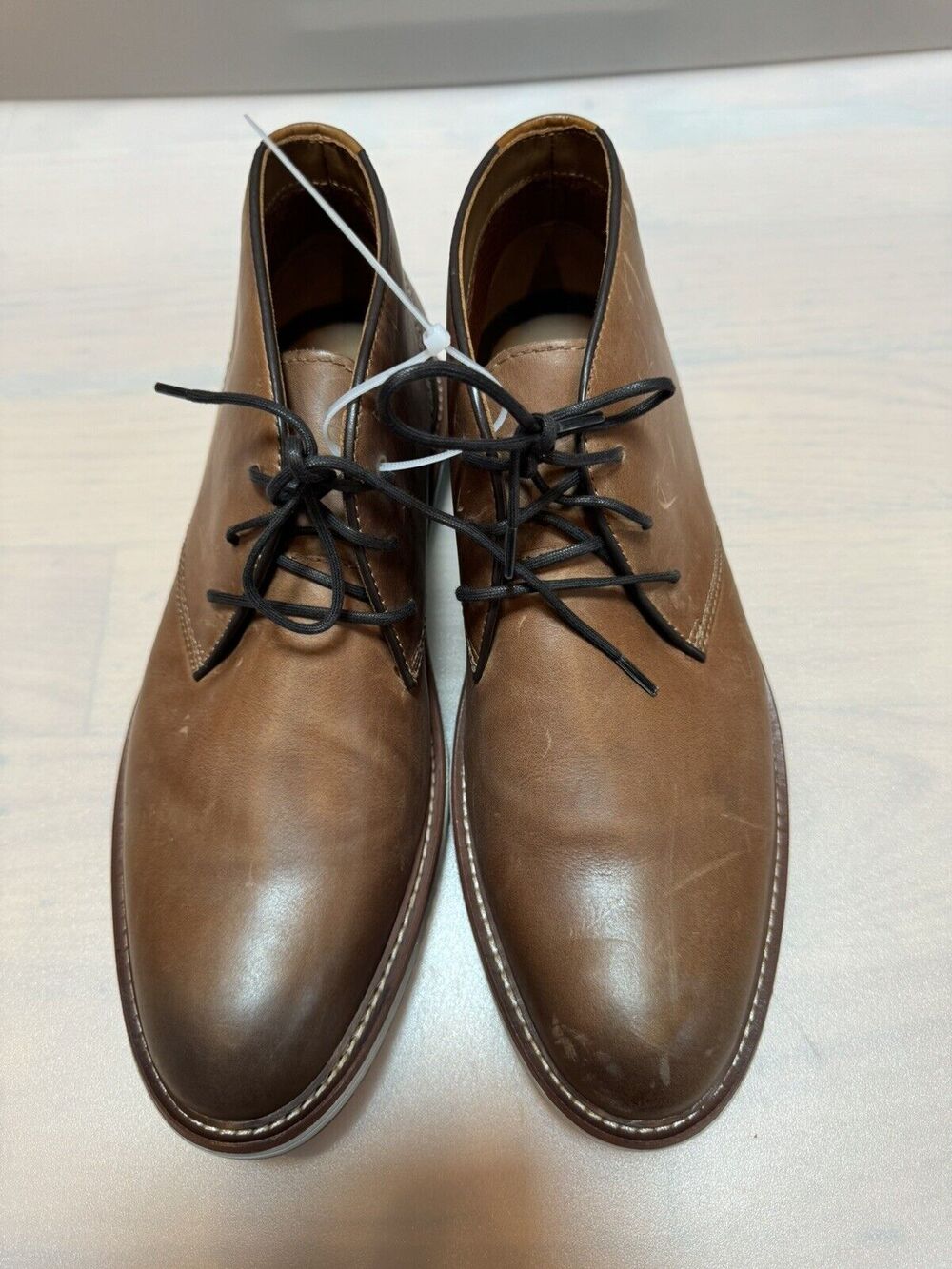 JOHNSTON & MURPHY UPTON CHUKKA MENS TAN LEATHER BOOT Sz 9